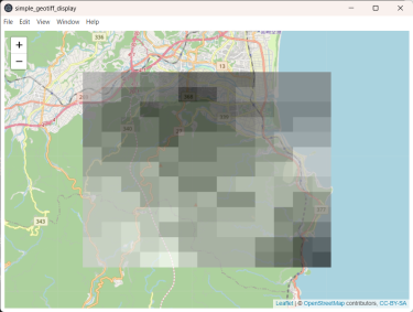 LeafletでGISデータ（GeoTIFFファイル）を表示する方法